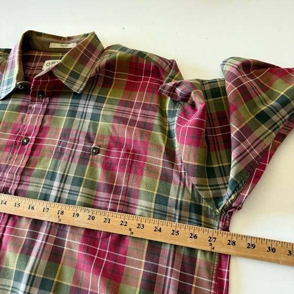 Orvis Colorful Grandpa Plaid Long Sleeve Button Up Shirt Mens XL All Cotton - Picture 4 of 6